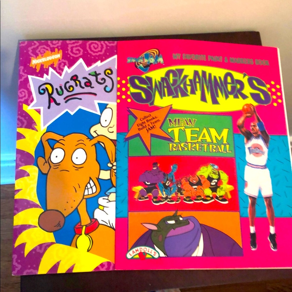 Rugrats and Space Jam Coloring Books